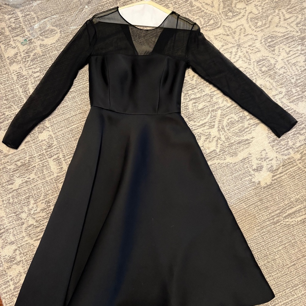 Meghan Markle Black Mesh Panel Jason Wu Dress